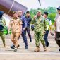 TERIMA KUNJUNGAN : Gubernur Kalteng H.Agustiar Sabran saat menerima kunjungan Menhan RI ke Kabupaten Murung Raya, Selasa (7/4/2026).