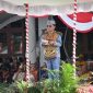 PIMPIN : Gubernur Kalimantan Tengah Agustiar Sabran saat memimpin upacara peringatan Hari Jadi ke-24 Kabupaten Gunung Mas di halaman Kantor Bupati Gunung Mas, Senin (22/6/2026).