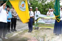PAWAI : Bupati Lamandau, Rizky Aditya Putra, saat menghadiri pawai 1 Muharam 1448 Hijriah di Kabupaten Lamandau, Selasa,(16/6/2026)