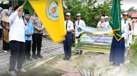 PAWAI : Bupati Lamandau, Rizky Aditya Putra, saat menghadiri pawai 1 Muharam 1448 Hijriah di Kabupaten Lamandau, Selasa,(16/6/2026)