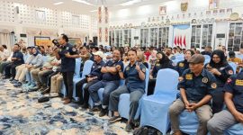 SILATURAHMI: Sejumlah pimpinan media massa, organisasi pers, jurnalis, serta kepala Organisasi Perangkat Daerah (OPD) di lingkungan Pemprov Kalteng saat menghadiri silaturahmi bersama Gubernur Kalteng Agustiar Sabran, Sabtu (28/6/2026).