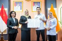 SARTIJAB : Pj Sekretaris Daerah Provinsi Kalteng, Linae Victoria Aden, saat menghadiri Sartijab kepala Diskominfosantik Kalteng yang digelar di Ruang Bajakah, Kantor Gubernur Kalimantan Tengah, Rabu (1/7/2026).