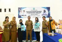 HADIRI : Wakil Bupati Lamandau, Abdul Hamid, saat menghadiri Pelatihan Handycraft, di LPK Rahmat Lestari, Desa Sumber Mulya, Senin (29/6/2026).