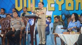SAMBUTAN : Gubernur Kalteng, Agustiar Sabran, saat menyampaikan sambutan di GOR Indoor Serbaguna Palangka Raya, Jumat (3/7/2026).