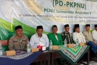 HADIRI : Wakil Bupati Lamandau Abdul Hamid saat menghadiri pembukaan Pendidikan Dasar PDPKPNU Angkatan V di Lembaga Pendidikan Takmiliyah Nurul Ilmi, Desa Arga Mulya, Kecamatan Bulik, Jumat (21/8/2026).