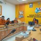 MEMYAMPAIKAN : Plt. Kepala BPS Provinsi Kalimantan Tengah, Maria Wahyu Utami, menyampaikan Berita Resmi Statistik di Ruang Video Conference BPS Kalteng, Rabu (1/7/2026).