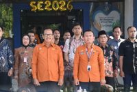 HADIRI : Wakil Bupati Lamandau, Abdul Hamid saat menghadiri pelepasan sensus ekonomi 2026, yang digelar di Kantor BPS Lamandau, Nanga Bulik, Jumat (26/6/2026).