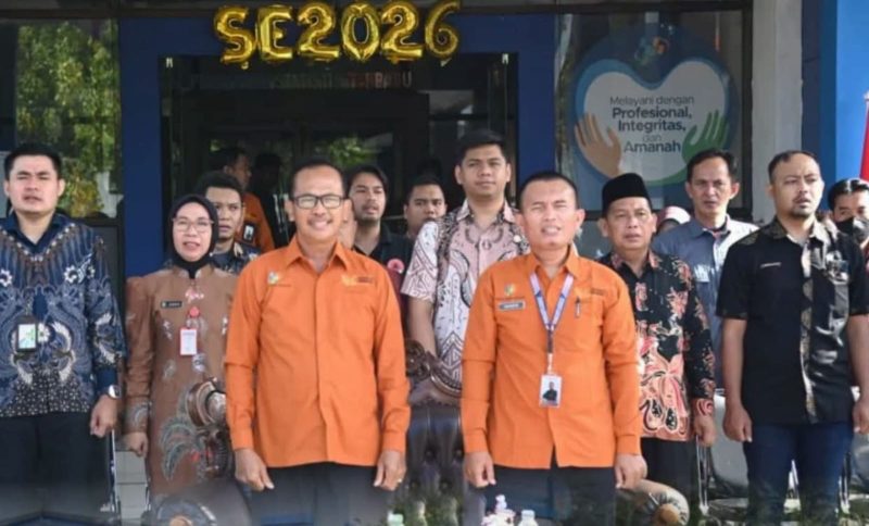 HADIRI : Wakil Bupati Lamandau, Abdul Hamid saat menghadiri pelepasan sensus ekonomi 2026, yang digelar di Kantor BPS Lamandau, Nanga Bulik, Jumat (26/6/2026).