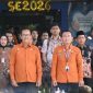 HADIRI : Wakil Bupati Lamandau, Abdul Hamid saat menghadiri pelepasan sensus ekonomi 2026, yang digelar di Kantor BPS Lamandau, Nanga Bulik, Jumat (26/6/2026).